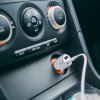 Adaptér do autozapalovača - 2 x USB - 2,4 A - biely