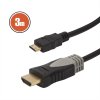 Mini HDMI kábel • 3 m pozlátený
