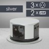 Predlžovačka skrytá - 3-itá + USB-A + Type-C