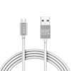 Dátový kábel  - MicroUSB biely - 1 m