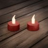 LED čajová sviečka s batériou ako darček 2 ks / blister