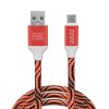 Dátový kábel - microUSB  4 farby - 1 m