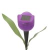 LED solárna lampa v tvare tulipánu 30 cm