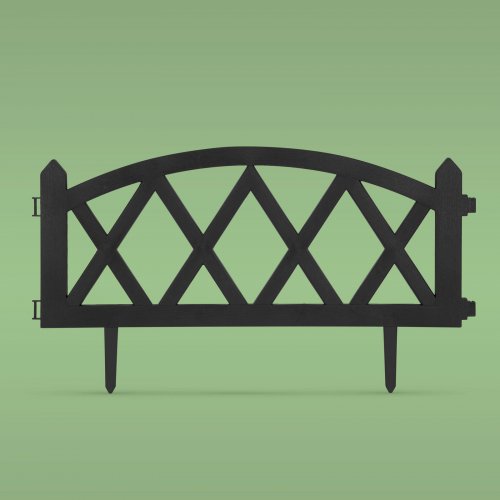 Okraj záhonu / plôtik  60 x 24 cm - čierny