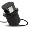 Predlžovačka skrytá - 3-itá + USB-A + Type-C - Čierna