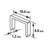 Spona do zošívačky - 1,2 x 10,6 x 8 mm - 1000 ks