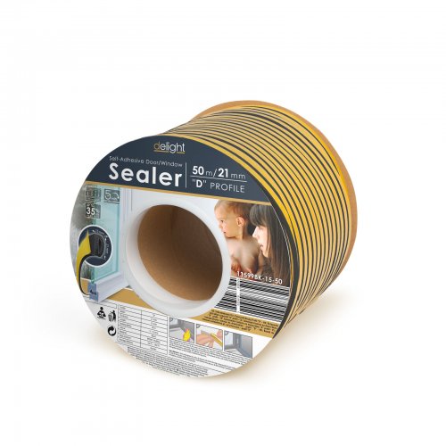 Samolepiaca izolácia na dvere/okno čierna 10 mm