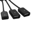 3 v 1 Micro USB HUB DVOJITÝ USB 2.0 OTG ADAPTÉR