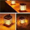 Závesná solárna záhradná lampa s efektom ohňa 75 LED