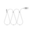 Magnetický dátový kábel - MicroUSB - 2A - biely