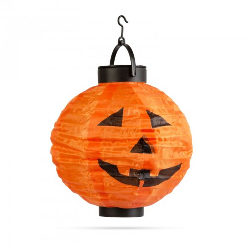 Halloweensky solárny lampión - tekvica - ⌀20 cm