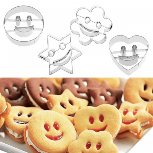 Vykrajovačka na sušienky Smiley 4 ks