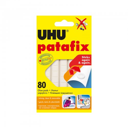 Patafix biela lepiaca guma - 80 ks / balenie