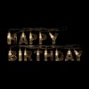 Narodeninová LED sveteľná reťaz -  "Happy Birthday" - 13 LED - 2 x AA - 2 m
