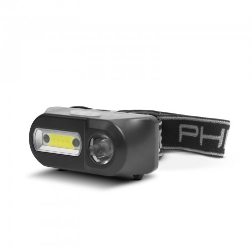 COB+XPE LED čelovka - biele/červené LED - s pohybovým senzorom - akumulátorom