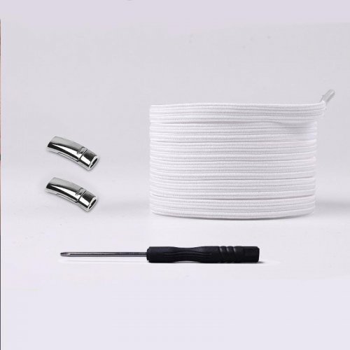 Šnúrky do topánok s magnetickou sponou Biele