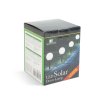 LED solárna lampa - zapichovateľná - guľa , studená biela - Ø10 cm