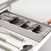 Držiak na príbory - 5 priehradok - plast - 40 x 11 x 5,5 cm
