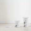 Skrytá predlžovačka so zabudovaným motorom - biela   3 x 250 V + 2 x USB