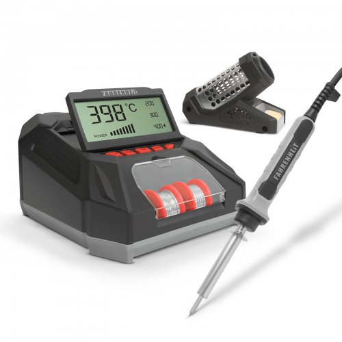 Digitálna spájkovacia stanica - s LCD displejom,spájkovacím hrotom, cínom a špongiou - 230 V