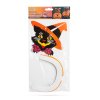 Halloweensky tekvicový lampión - s figúrkou ducha - zavesiteľný - 26 cm