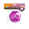 Halloweenska RGB LED dekorácia - penová tekvica - fialová - 11 cm
