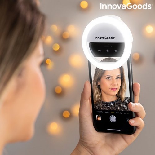 Univerzálny, svietiaci selfie krúžok na telefón