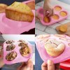 Silikónová forma na 6 muffinov  ružová
