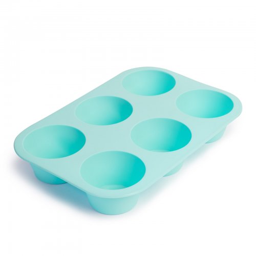 Silikónová forma na 6 muffinov  modrá