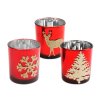 Vianočný pohár na čajové sviečky  - 3 druhy