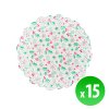 Vianočná papierová podložka pod tanier - 21,5 cm - 15 ks / balenie