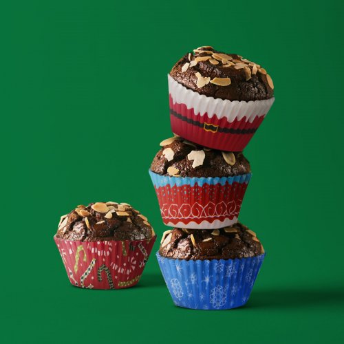 Sada muffin foriem - vianočná - 100 ks / balenie