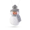 Ozdoba na vianočný strom - polyestrový snehuliak - 10 cm - 4 ks / balenie