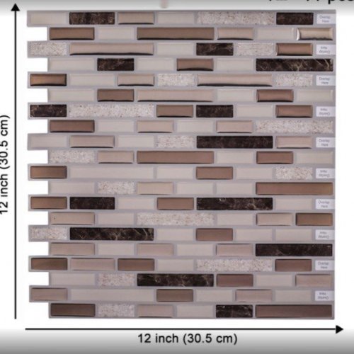 Nalepovací obklad - Hnedo-strieborný