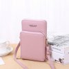 Dámska crossbody kabelka so zipsom Ružová