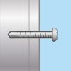 Samorezná skrutka s plochou hlavou - 4,2 x 19 mm - 60 ks / balenie