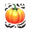 Sada halloweenskych nálepok na okno - tekvica - 15 častí