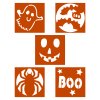 Sada halloweenskych šablón - 5 ks / balenie