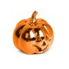 Halloweenska tekvicová dekorácia - lesklá - 6 cm - 3 farby / balenie