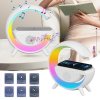 RGB inteligentná LED lampa s Bluetooth reproduktorom a nabíjaním telefónu