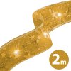 Vianočný LED pás - zlatý - 2 m x 5 cm - 2 x AA