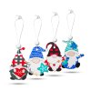 Sada ozdôb na vianočný strom - zavesiteľný, drevený trpaslíci - 4 druhy - 12 ks / balenie