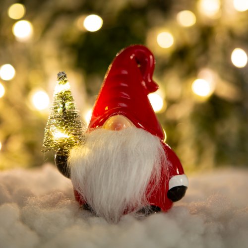 Vianočný LED trpaslík - 3 druhy - 13 x 7 x 9 cm