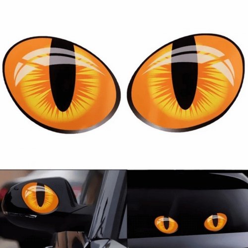 Nálepka mačacie oči na auto