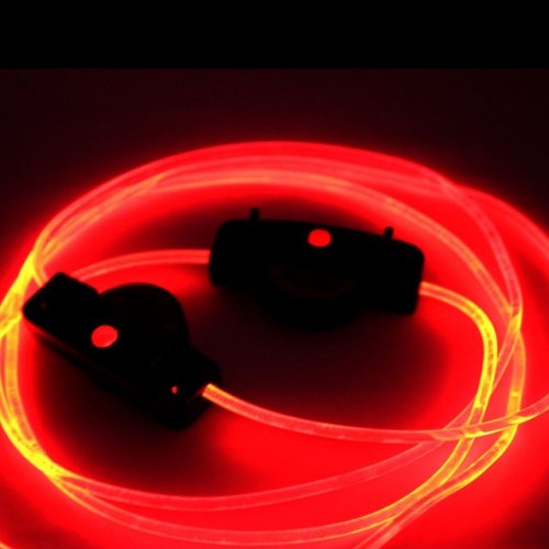 LED šnúrky do topánok Červené