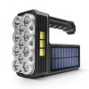 Solárna COB LED baterka - funkcia pracovnej lampy - 1200 mAh - MicroUSB - 1000 lumen - IP55
