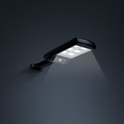 Solárny reflektor s pohybovým senzorom - nástenný - 6 LED
