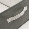 Úložný box z látky - 38,5 x 24 x 16,5 cm  - sivý