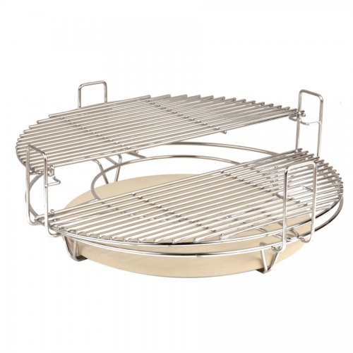 M grilovací roštový systém + deflektor / nepriame pečiaci kameň