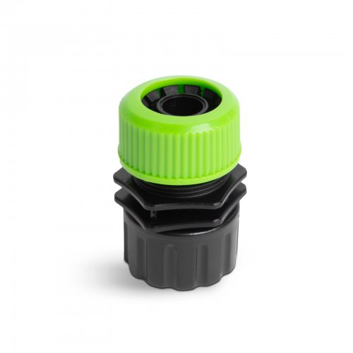 Hadicová spojka ku kohútiku - k 3/4" kohútiku, 1/2" hadici - plast